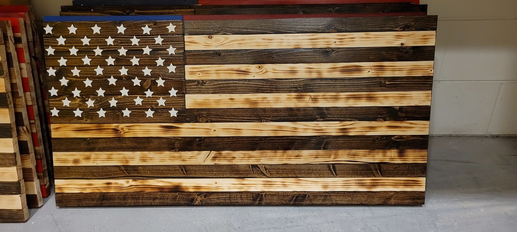 American flag made by a student