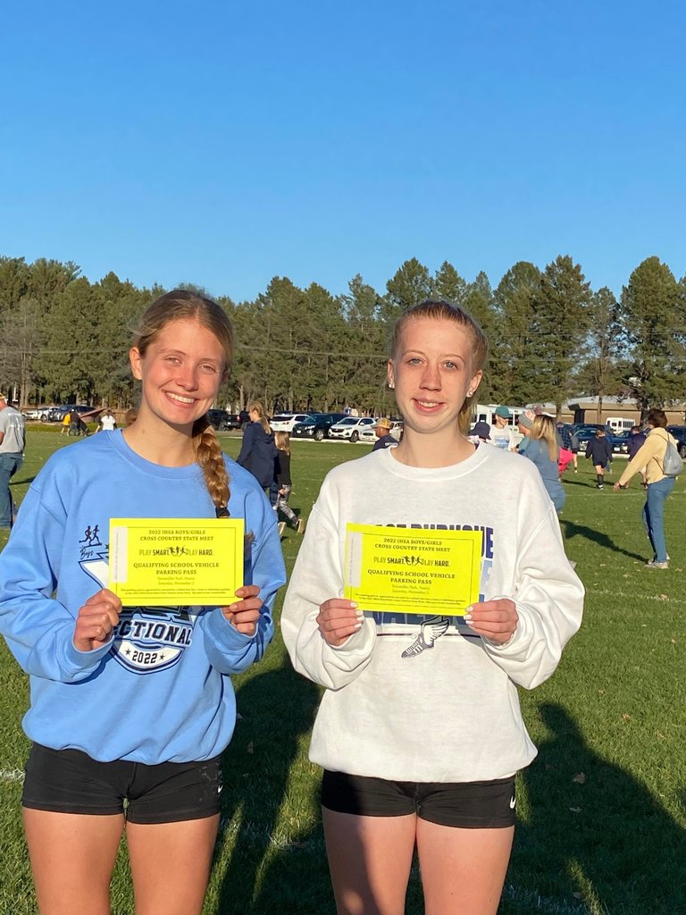 State XC Qualifiers - Avery Engle and Arianna Pedrin