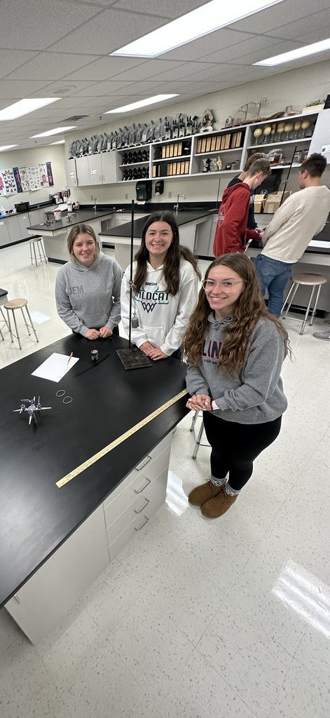 Physics students testing the elastic limits of a rubber band.