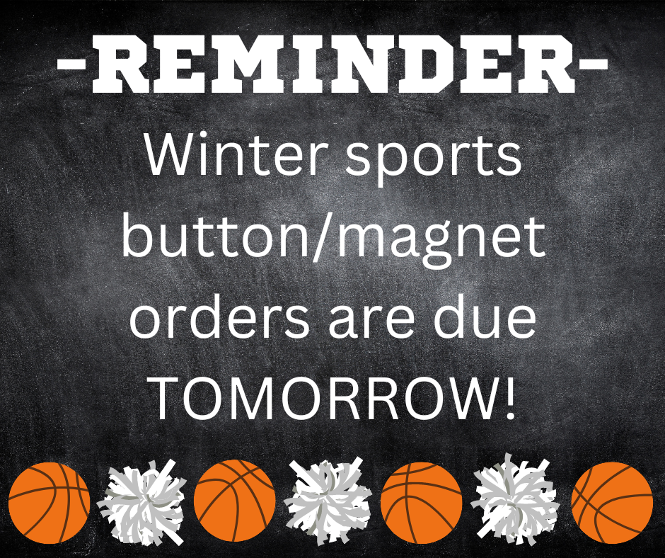Winter button/magnet order reminder
