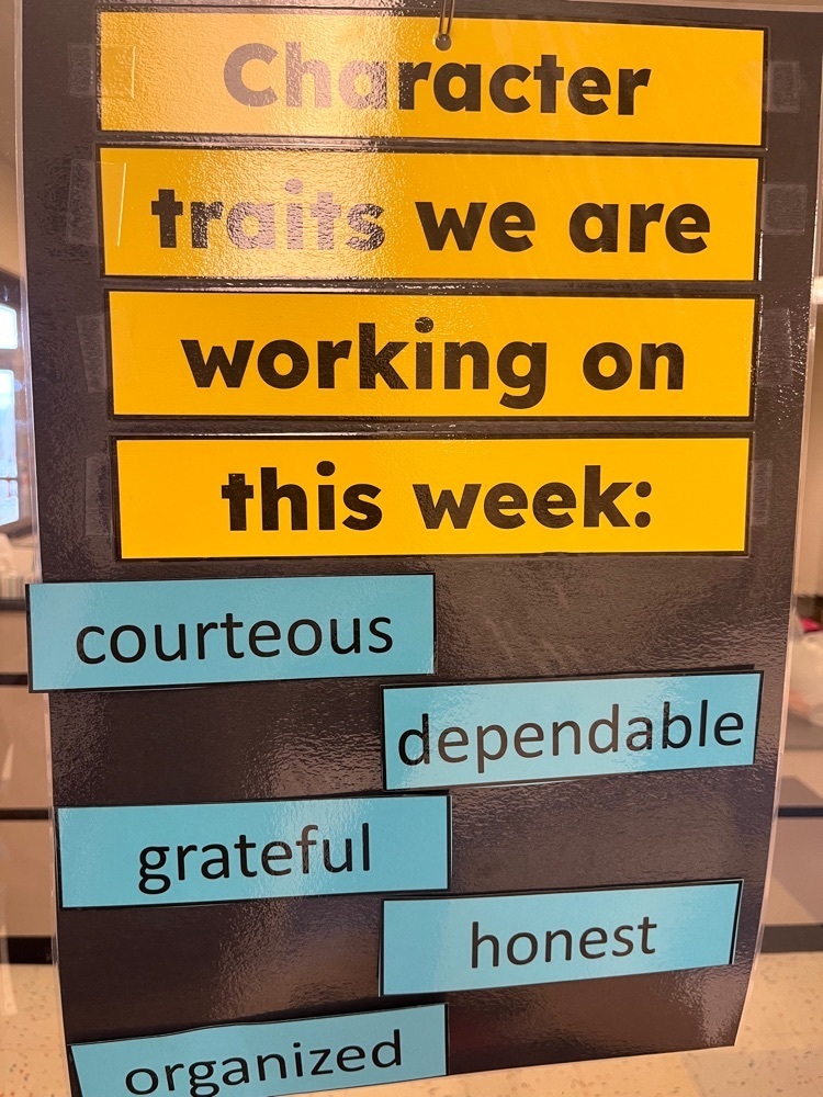 character traits of the week