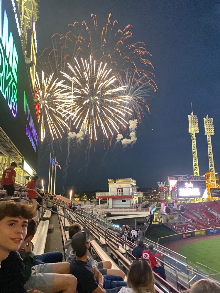 fireworks at game